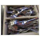 Large Lot of Silverware & Steak Knives