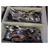 Large Lot of Silverware & Steak Knives