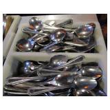 Large Lot of Silverware & Steak Knives