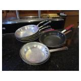 (9) 10" & 8" Alum Frying Pans