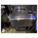Perlick SS Ice Freezer w/Small Sink 24"X19"X36"