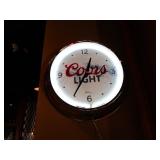 15" Coors Light Neon Clock