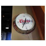 15" Coors Light Neon Clock
