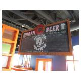 Odel Brewing Co. Wood/Chalkboard Sign 33"X64"