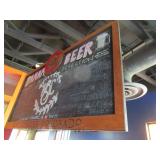 Odel Brewing Co. Wood/Chalkboard Sign 33"X64"