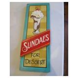 Wood Sundae Sign
