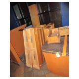 Oak Foot Rests for a Bar