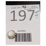 Multi-stone Sterling Silver Ring