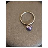 Sterling Silver Rings - White Pearl and Black Pearl