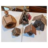 Bird Houses made of Natural Materials