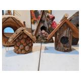 Bird Houses made of Natural Materials