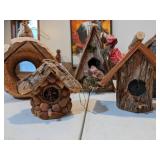 Bird Houses made of Natural Materials