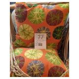 Swinging Macrame Porch Swing with Cushions