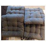 Grey Chair Cushions for Indoor or Outdoor