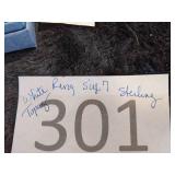 The Bradford Exchange White Topaz Sterling Silver Ring Size 7