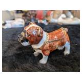 Jewel Encrusted Bull Dog Trinket Box