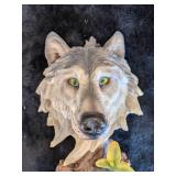 Porcelain Wolf Head