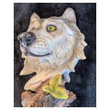 Porcelain Wolf Head