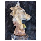 Porcelain Wolf Head