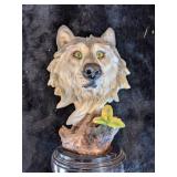Porcelain Wolf Head