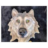 Porcelain Wolf Head