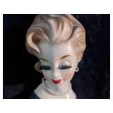 Vintage INARCO Lady Head Vase 1963