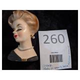 Vintage INARCO Lady Head Vase 1963