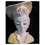 Vintage Artmark Lady Head Vase