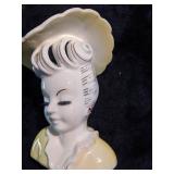 Vintage Artmark Lady Head Vase