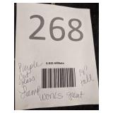 Purple Mosaic Glass Lamp