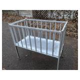 Vintage Small White Wood Crib