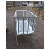 Vintage Small White Wood Crib