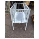 Vintage Small White Wood Crib