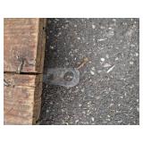 Vintage Wood Freight Cart on Steel Castors