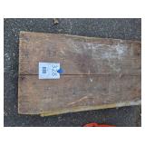 Vintage Wood Freight Cart on Steel Castors