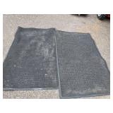 Two Heavy Duty Rubber Backed Mats in Great Condition