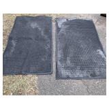 Two Heavy Duty Rubber Backed Mats in Great Condition
