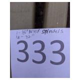 Lot of Wood Spindles
