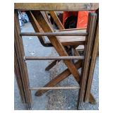 Two Vintage/Antique Flip and Fold Wood Chairs