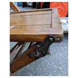 Two Vintage/Antique Flip and Fold Wood Chairs