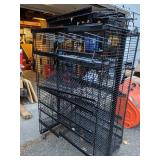 Heavy Duty Black Storage Rack/Fixture on wheels