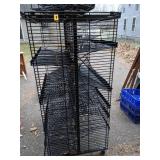 Heavy Duty Black Storage Rack/Fixture on wheels