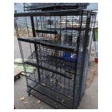Heavy Duty Black Storage Rack/Fixture on wheels