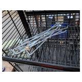 Heavy Duty Black Storage Rack/Fixture on wheels