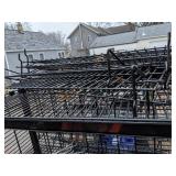 Heavy Duty Black Storage Rack/Fixture on wheels