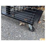 Heavy Duty Black Storage Rack/Fixture on wheels