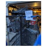 Heavy Duty Black Storage Rack/Fixture on wheels