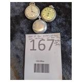 3 Pocket Watches - Westclox, St. Regis and Coleman