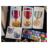 Large Lot of American and Russian Military Memorabilia Including Medals, Hats, Pins and more