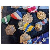 Large Lot of American and Russian Military Memorabilia Including Medals, Hats, Pins and more